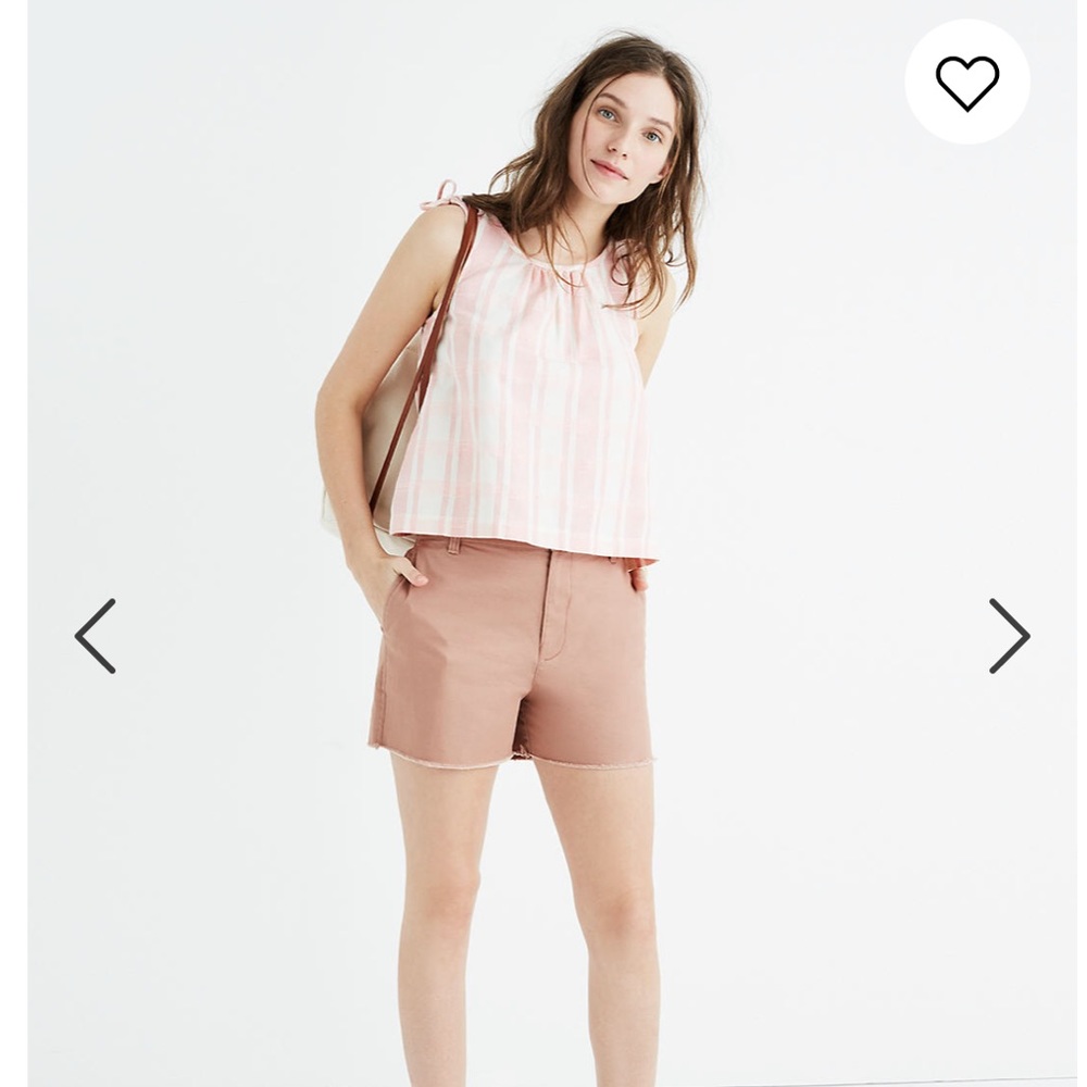 Madewell High-Rise Twill‎ Shorts